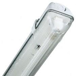 IP65 Non Corrosive Emergency T8 Fluorescent Fitting