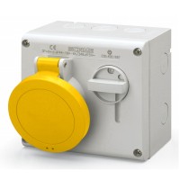 Industrial Interlocked Wall Mount Socket Outlet