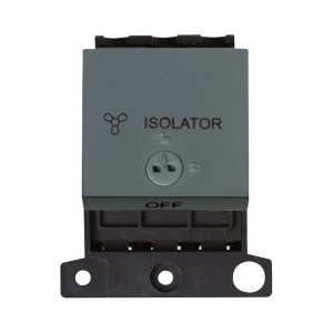 3 Pole Lockable Fan Isolator Module (Twin Width)