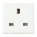 New Meida Power Socket Outlet Modules - Double Width (50mm x50mm)