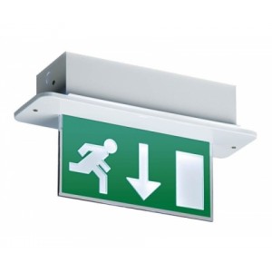 Saxby Recon Recessed Exit Sign & Legend